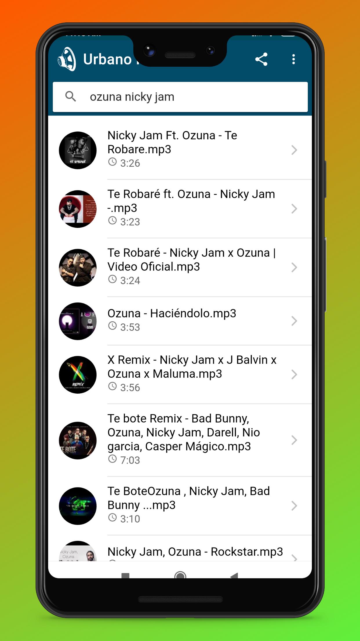APK Urbano MP3 untuk Muat Turun Android