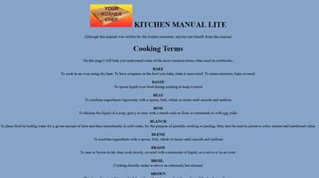 Kosher Chef Kitchen Manual Lte capture d'écran 1