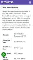 1 Schermata YoMetro: Metro Routes in India