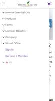 Young living login capture d'écran 2