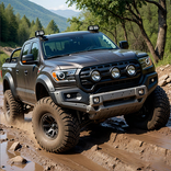 Jeep Driving offroad