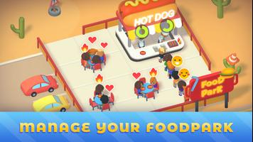 Idle Food Park Tycoon постер