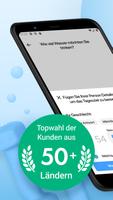 Wassertracker. Wasseralarm Plakat