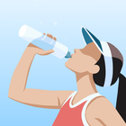 Nhăc nhở uống nước để giảm cân biểu tượng