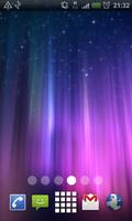 Purple Aurora Light Streaks Live Wallpaper imagem de tela 1