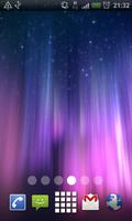 Purple Aurora Light Streaks Live Wallpaper capture d'écran 2