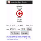 London Congestion Zone Checker ไอคอน