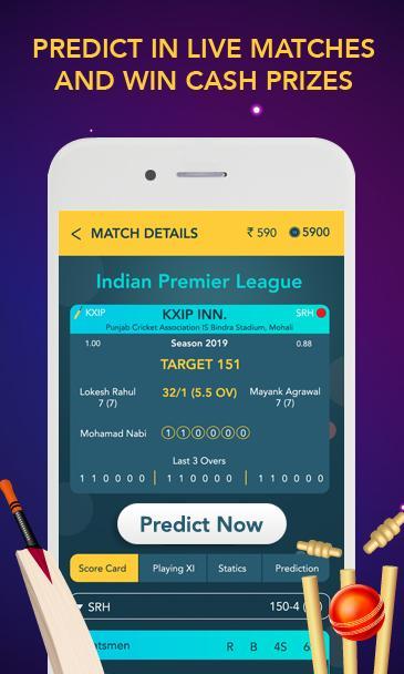Cricket win prediction app download