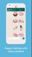Poster Waddles WAStickerApps