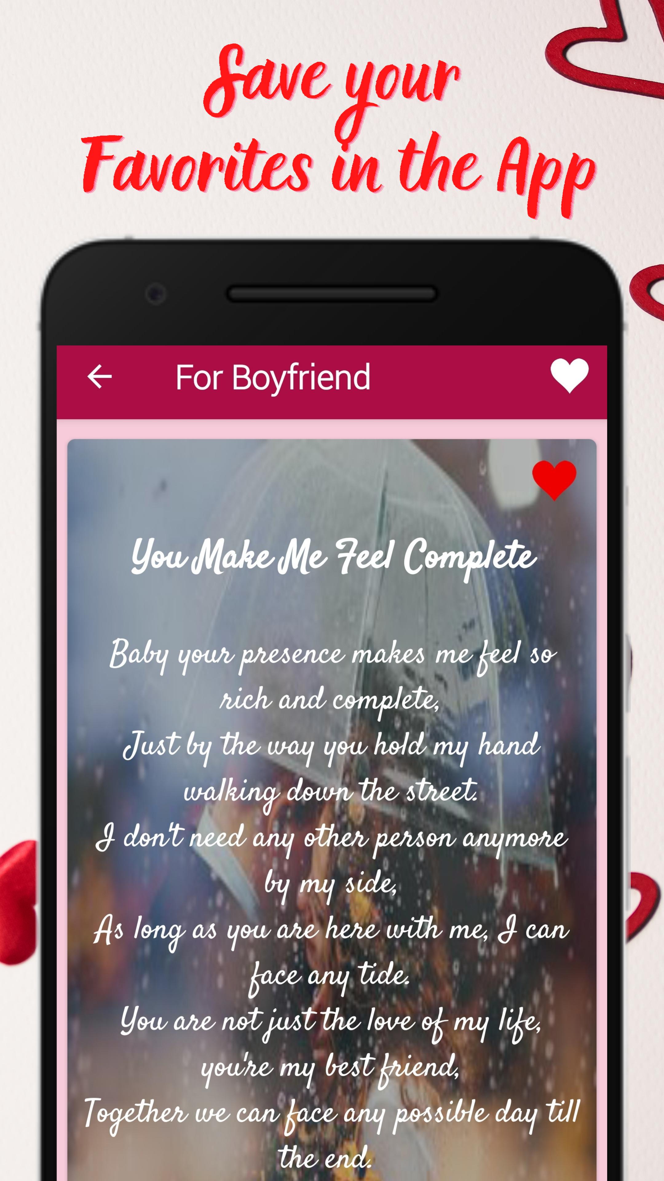 My for boyfriend poems romantic Funny Love