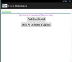 برنامه‌نما US States and Capitals عکس از صفحه