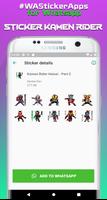 Sticker Henshin Masked Rider for Whatsapp تصوير الشاشة 2