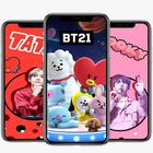 BT21 and BTS Wallpaper Kpop 4k Art 图标