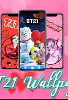 BT21 and BTS Wallpaper Kpop 4k Art 截图 2