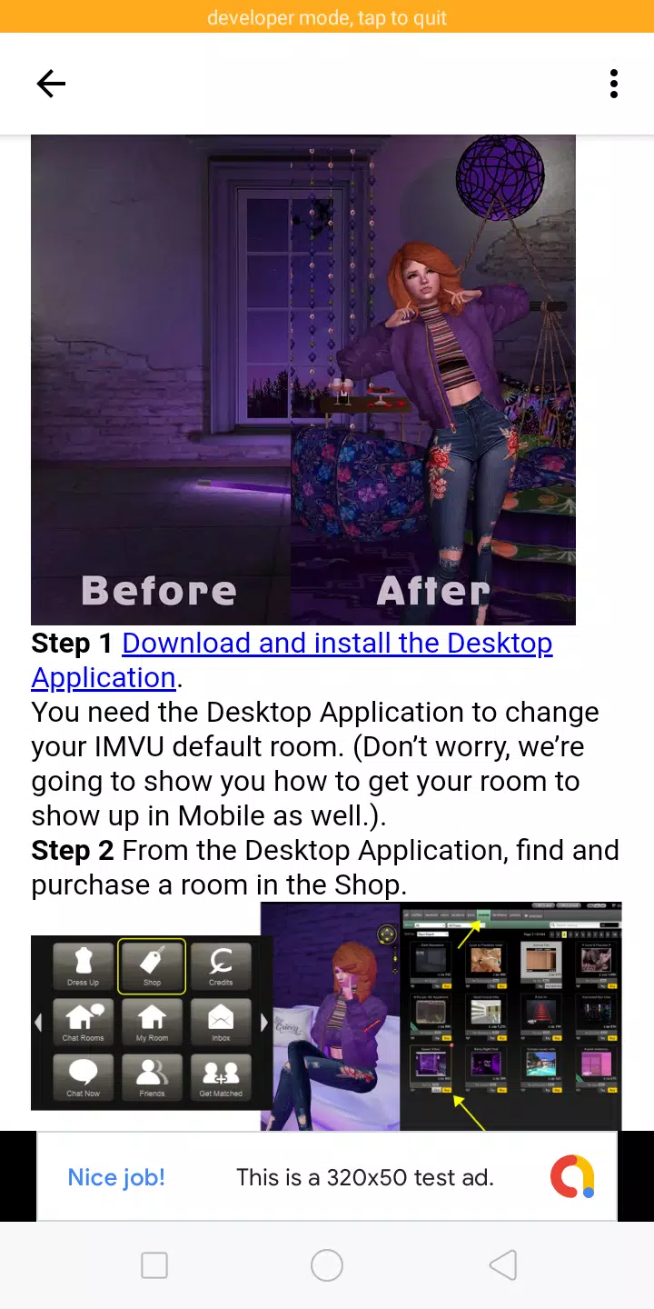 IMVU - Get a Badge on the Best 3D Avatar Social App with 3D