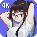 Anime Kawaii Live Wallpaper 4K icon