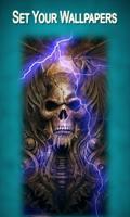 Scary Grim Reaper Wallpapers  - Ghost Skull Affiche
