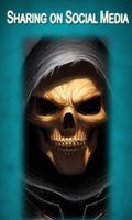 Scary Grim Reaper Wallpapers  - Ghost Skull capture d'écran 2