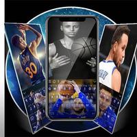 Stephen Curry Keyboard Affiche