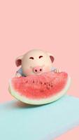 Cute Piggy Wallpapers Affiche