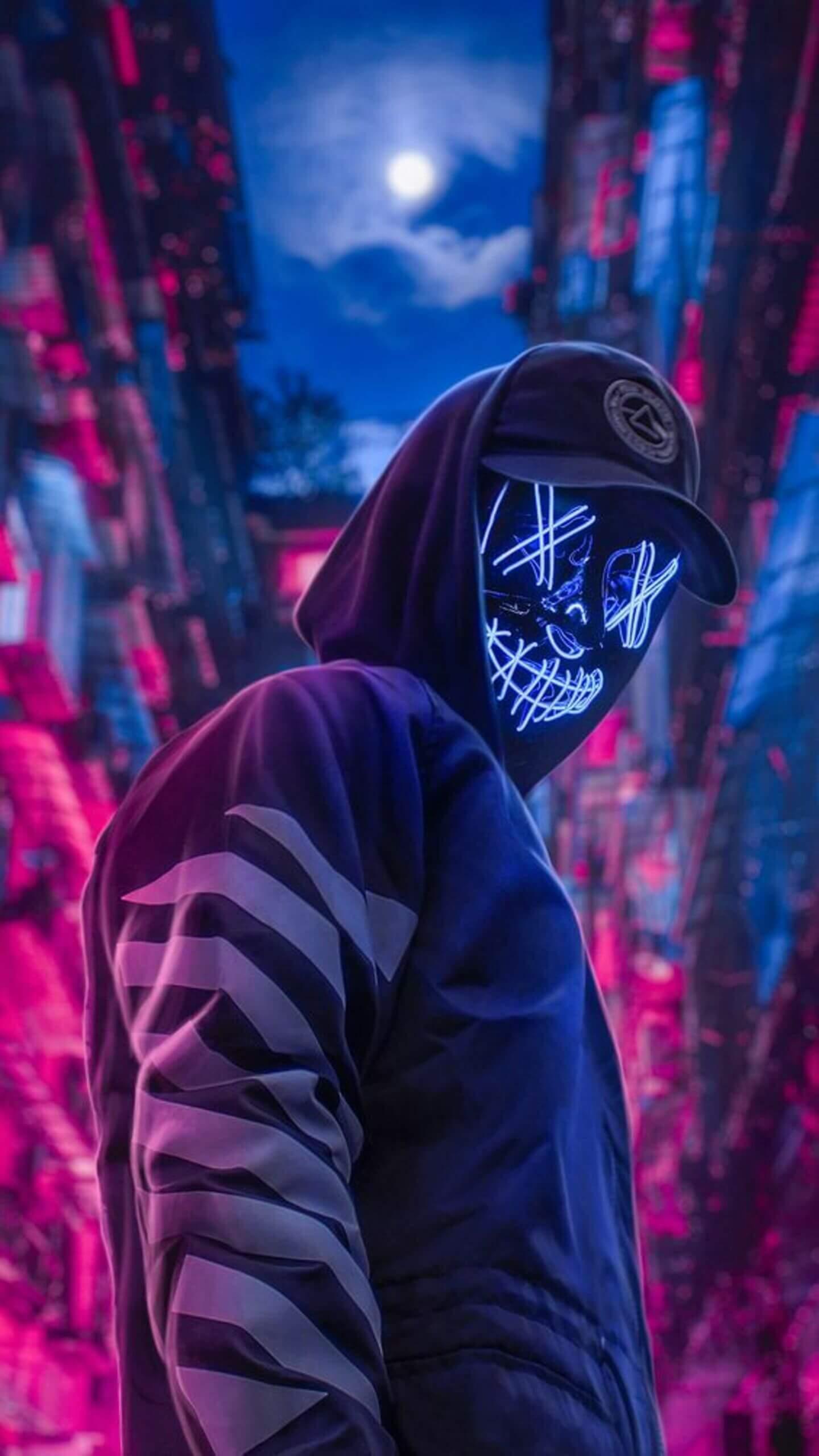 Led Purge Mask Wallpaper Hd For Android Apk Download - red led mask roblox