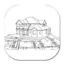 Rysunek architektury domu aplikacja