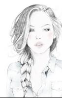 125 Drawing Sketching Girl Ekran Görüntüsü 3