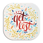 125 Floral Typography Design simgesi