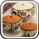 Design de cerâmica com cor ícone