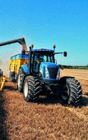 Fonds d'écran Tracteur Holland Affiche