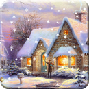 Hand-painted snowflake LWP APK
