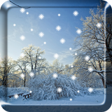 Winter Snow Live Wallpaper HD icône