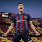 Lewandowski in Barça Wallpaper ikona