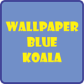 Wallpaper HD Blue Koala Latar Belakang