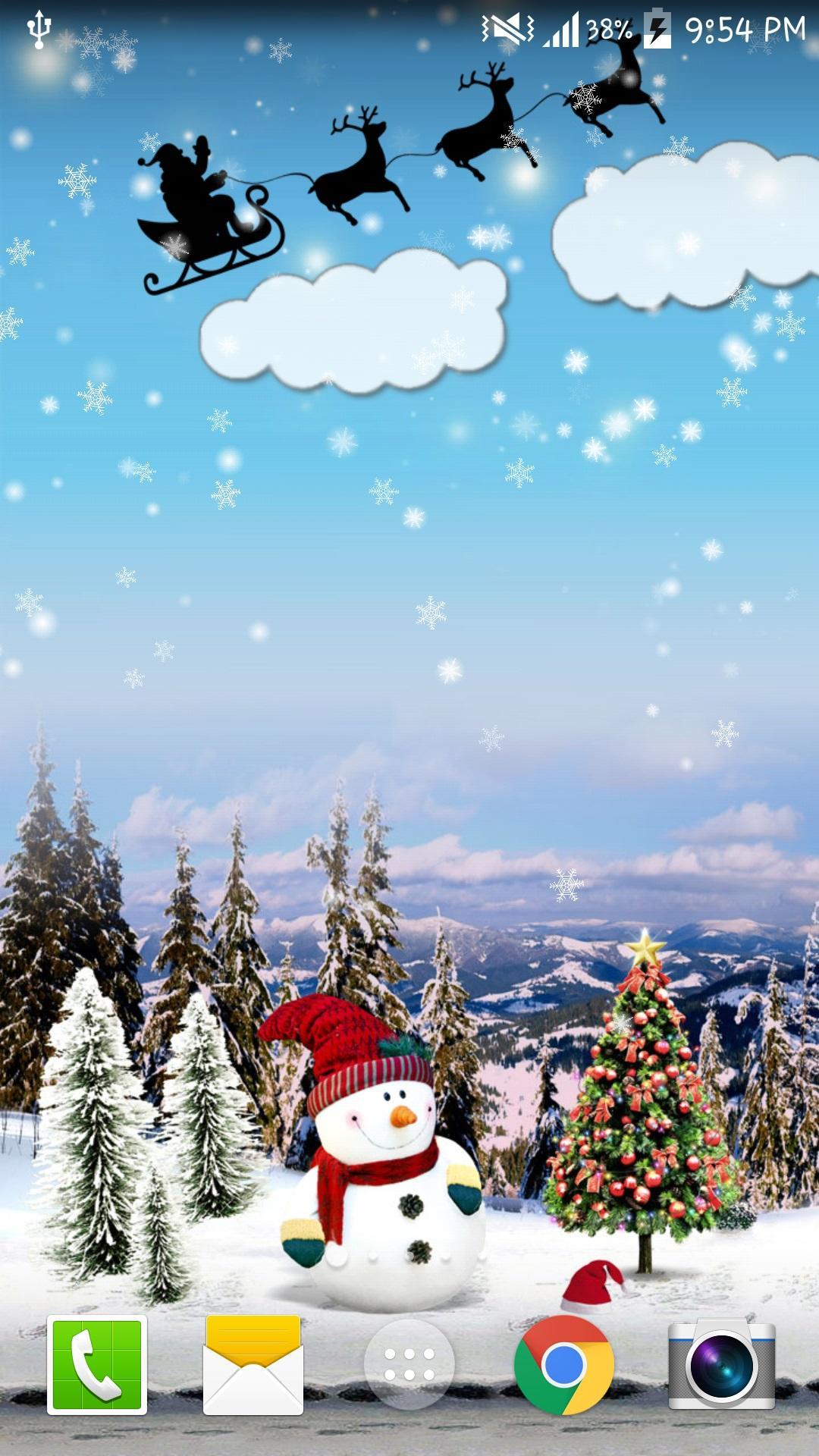 Android için kar yağışı Canlı duvar kağıdı APK�yı İndir