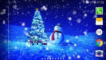 برنامه‌نما Snow Night Live Wallpaper عکس از صفحه