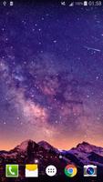 Meteors Sky Live Wallpaper HD Plakat