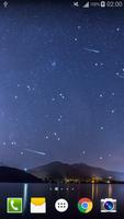 Meteors Sky Live Wallpaper HD اسکرین شاٹ 1