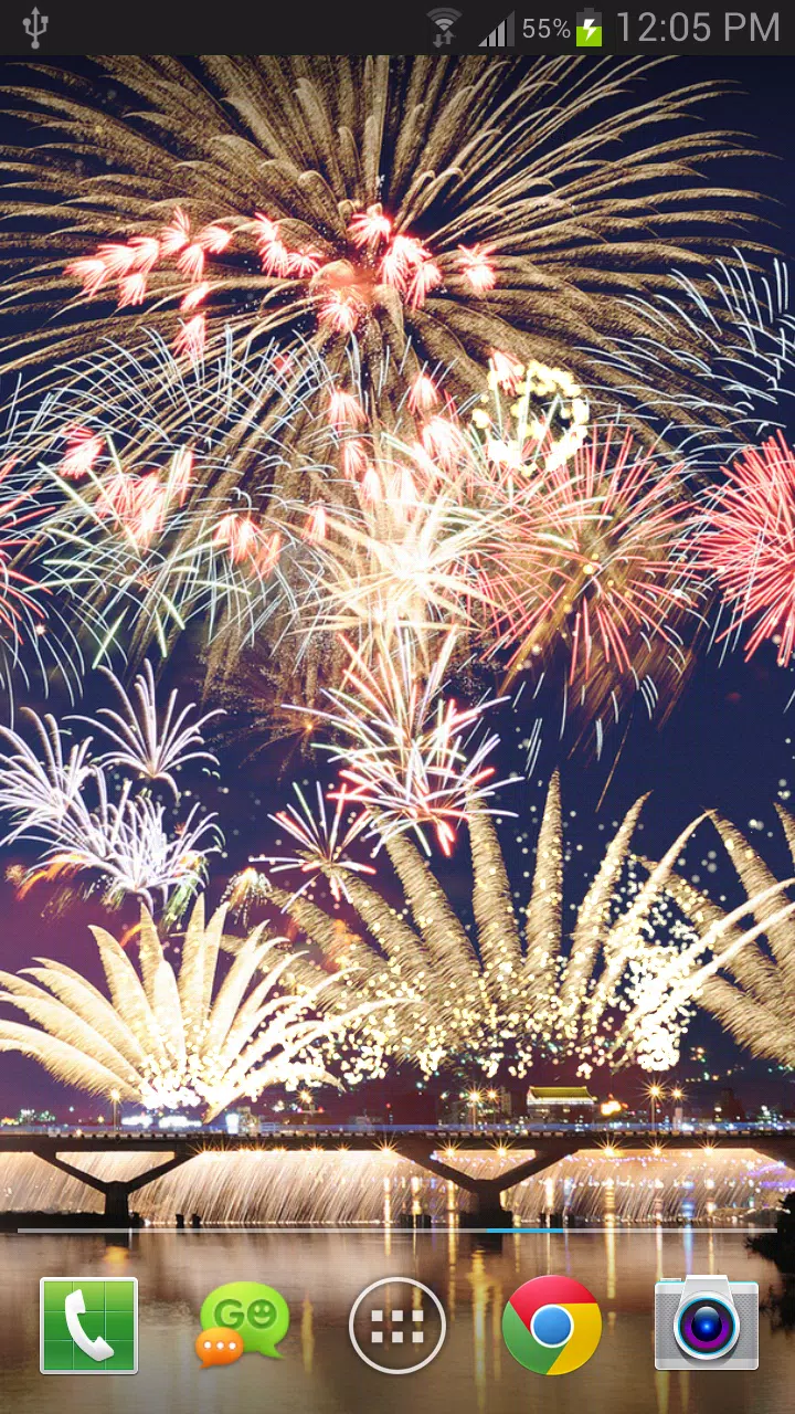 Android向けの新年の花火ライブ壁紙 Apkをダウンロードしましょう