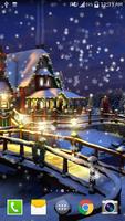 Snow Night City live wallpaper স্ক্রিনশট 3