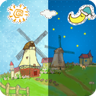 Cartoon windmill ikona