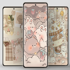 Papel Pintado Estético Kawaii icono