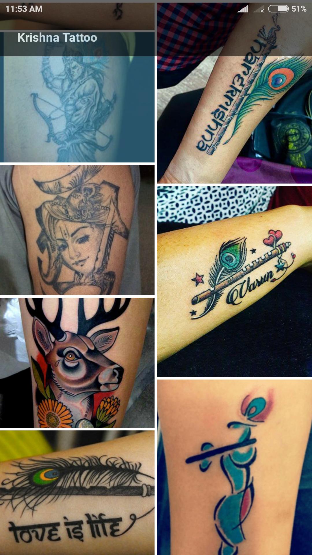 ดาวน์โหลด Krishna tattoo - krishna tattoo,Tattoo design APK สำหรับ Android