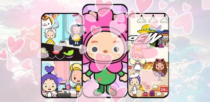 Miga Town World Wallpaper captura de pantalla 1