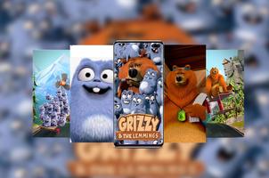 Grizzy Wallpapers and The Lemmings HD 4K Offline Affiche