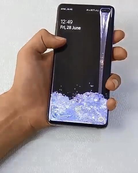 S10 Plus Water Drop Live Wallpaper - Rusty Pixels