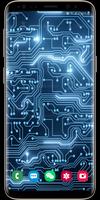 Digital Circuit board Wallpape poster