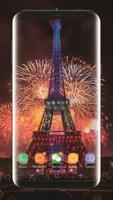 Nouvel An Eiffel Fireworks Liv capture d'écran 2