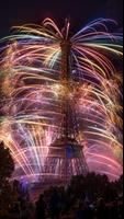 Fireworks Tower Live Wallpaper Affiche