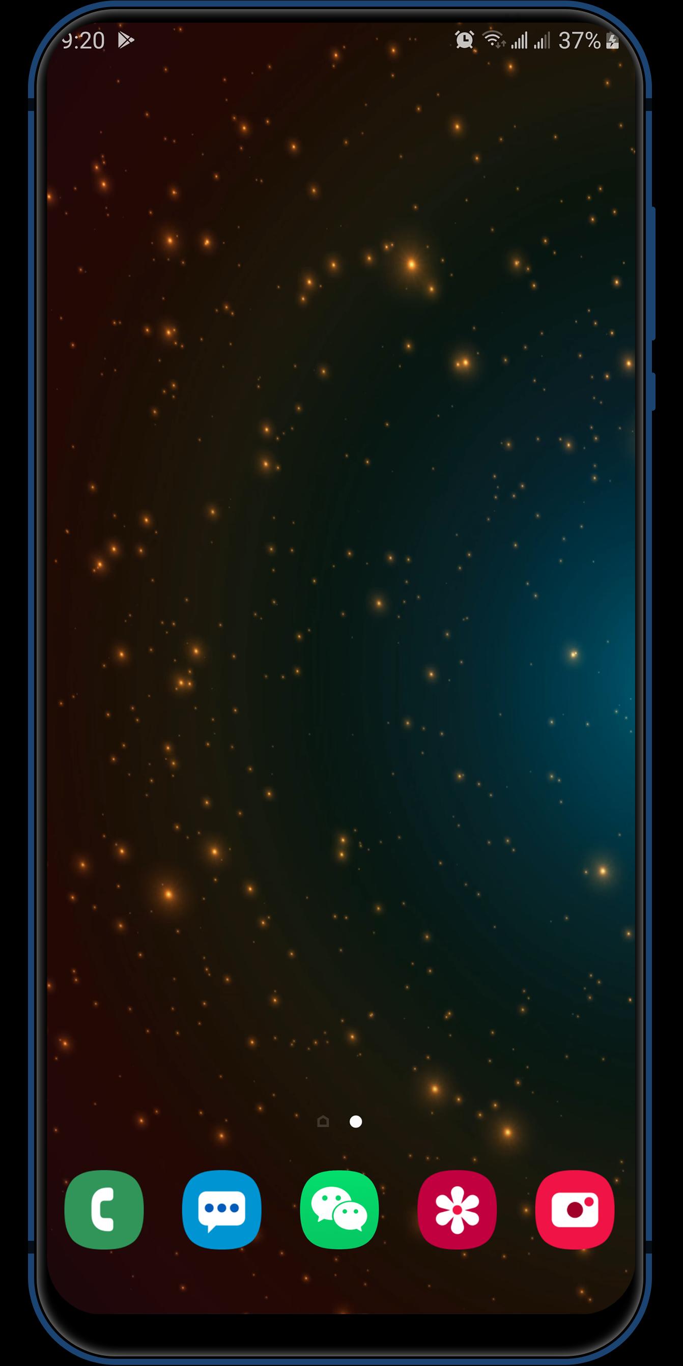 Android 用の 3d輝く青いレーザー粒子ライブ壁紙 Apk をダウンロード